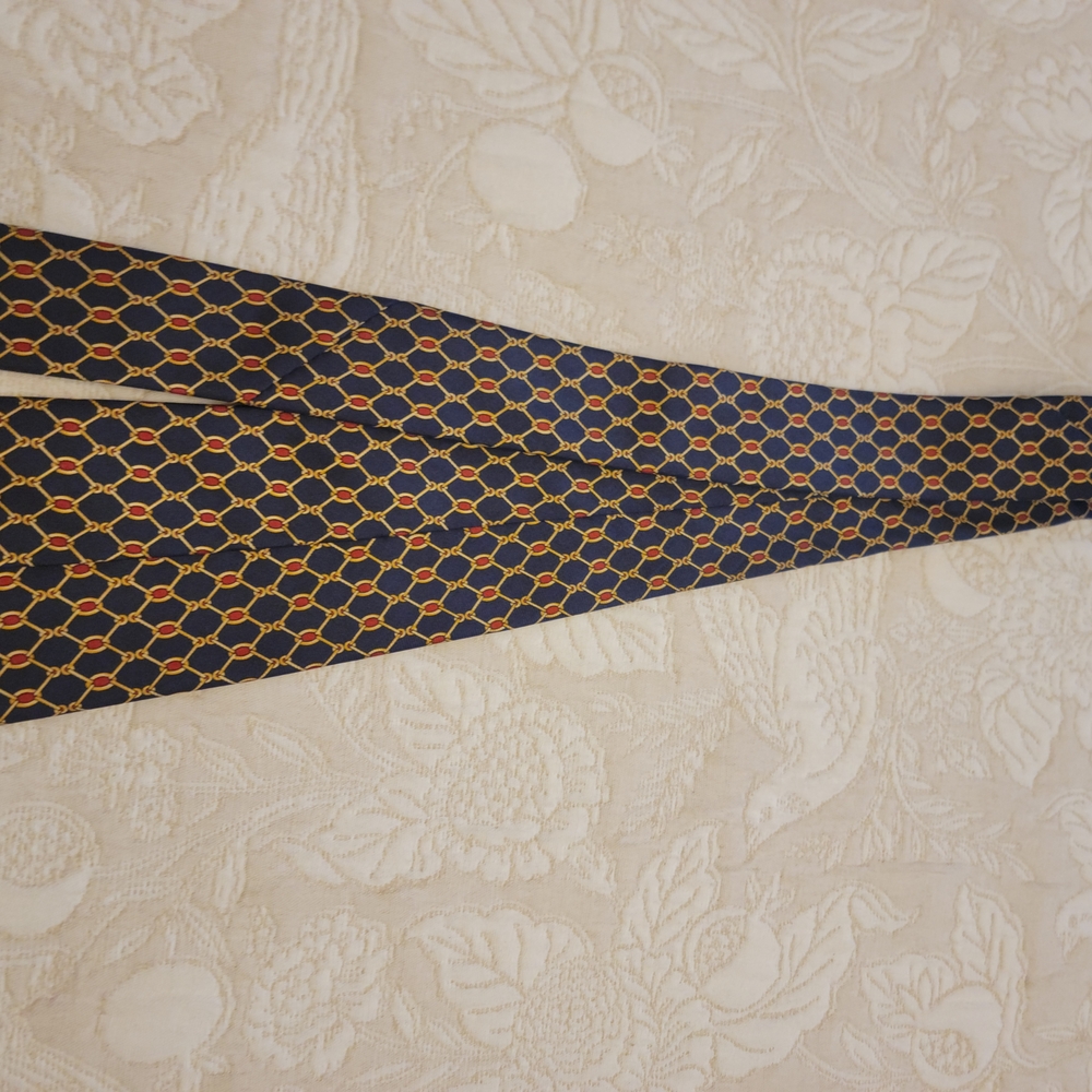 Brooks Brothers Silk Tie with Orange and Black Pattern - Picture 9 of 9